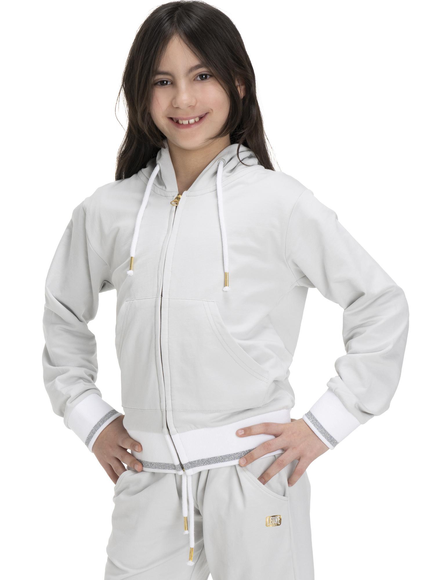 Casaco com capuz de menina brilhante 5/5