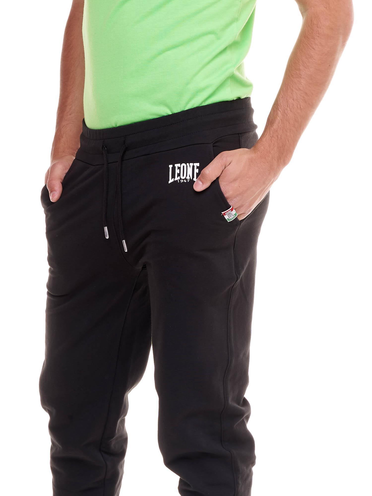 Pantalón deportivo de hombre Leone Basic con puños 4/8