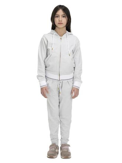 Veste à capuche fille brillante