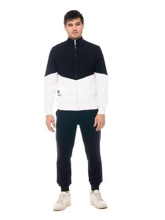 Leone Active Herren-Trainingsanzug mit Reißverschluss und Kragen