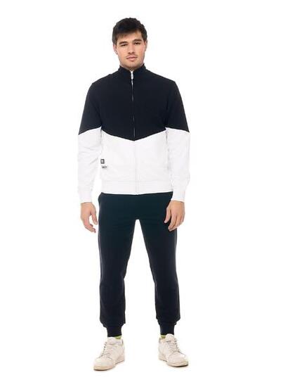 Leone Active Herren-Trainingsanzug mit Reißverschluss und Kragen