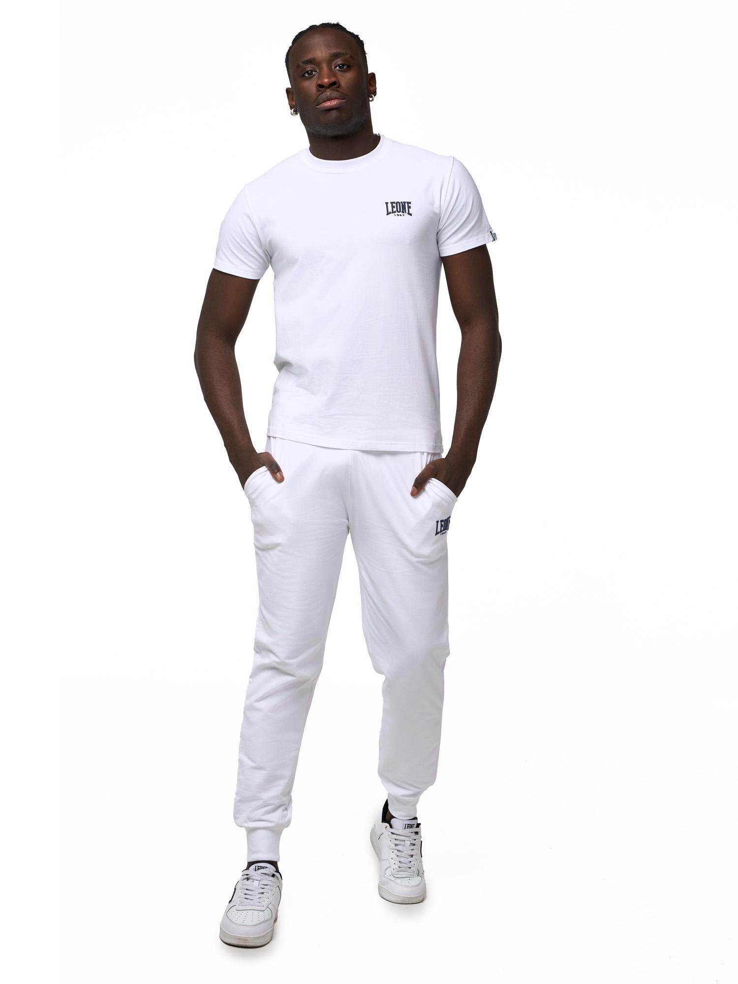 Pantaloni sportivi con polsini da uomo Leone Basic 3/8