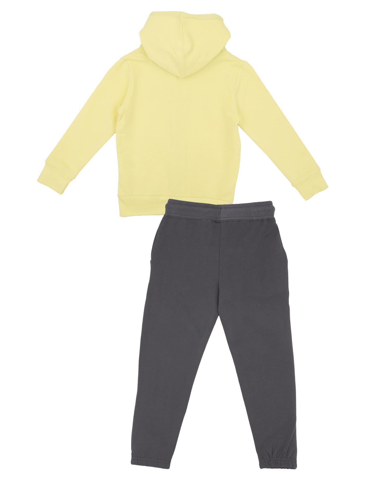 Survêtement fille basique avec capuche et zip intégral 2/7