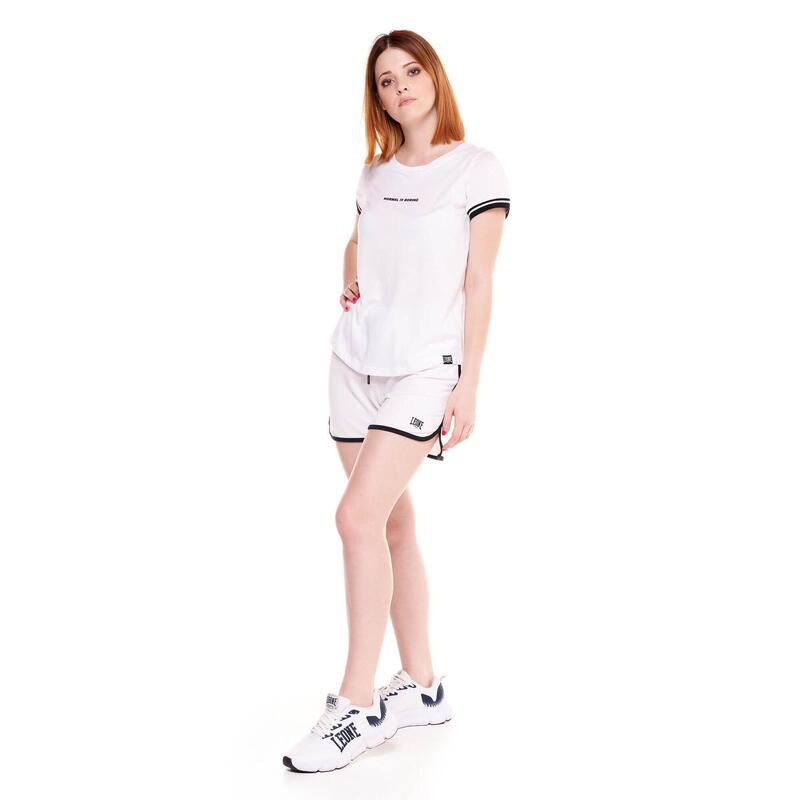 Tricou de damă din modal alb-negru