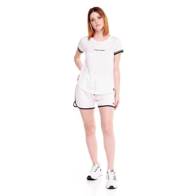 Tricou de damă din modal alb-negru