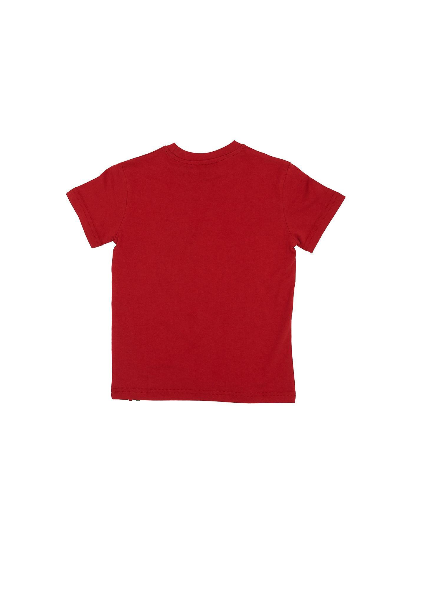 Kurzarm-T-Shirt mit Basic-Print und Logo 2/7