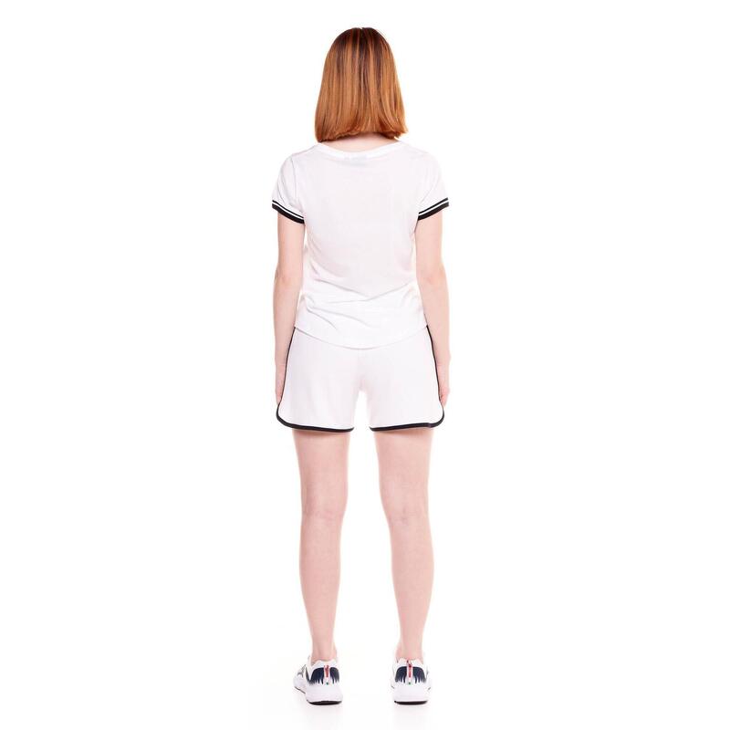 Tricou de damă din modal alb-negru