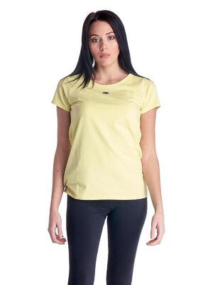 Basic dames-t-shirt met ronde hals en korte mouwen