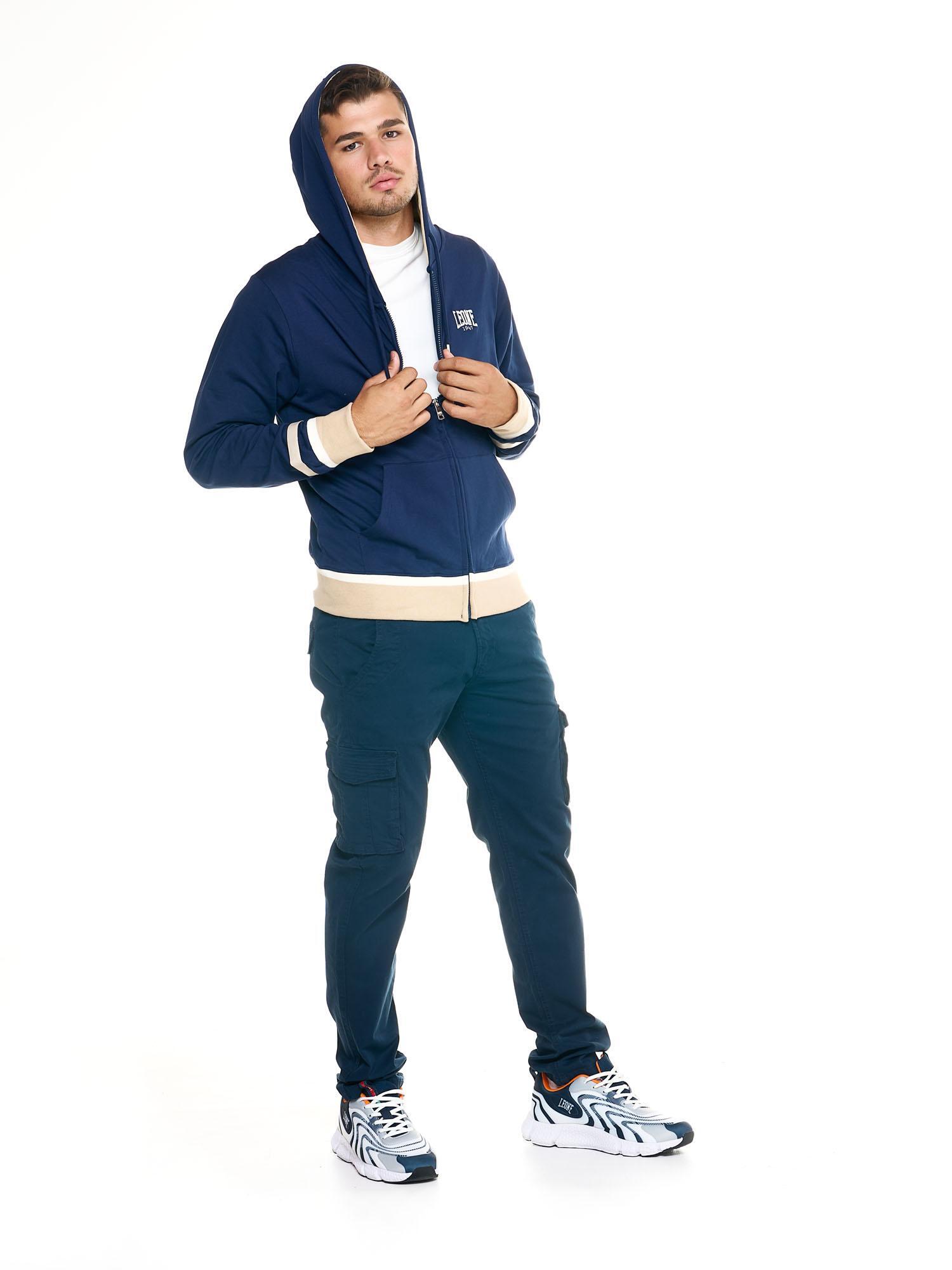 Sudadera de hombre Leone con capucha y cremallera completa Retro 2/5