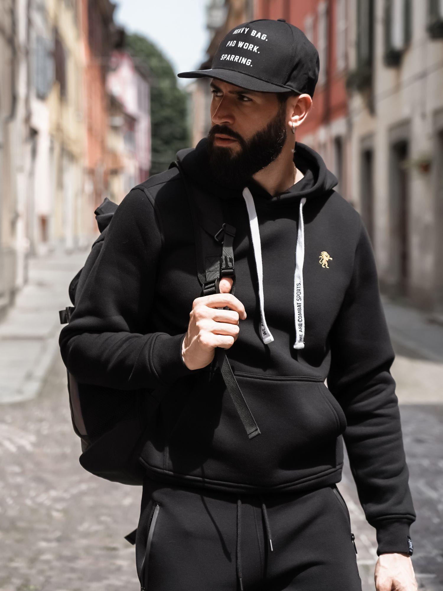 Felpa con cappuccio Leone uomo Soft Basic 6/6