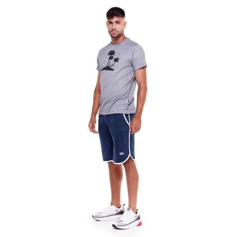 Tricou bărbătesc cu efect Palm Beach decolorat