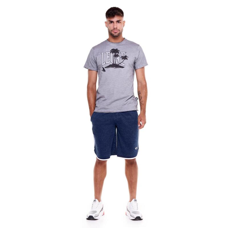 Tricou bărbătesc cu efect Palm Beach decolorat