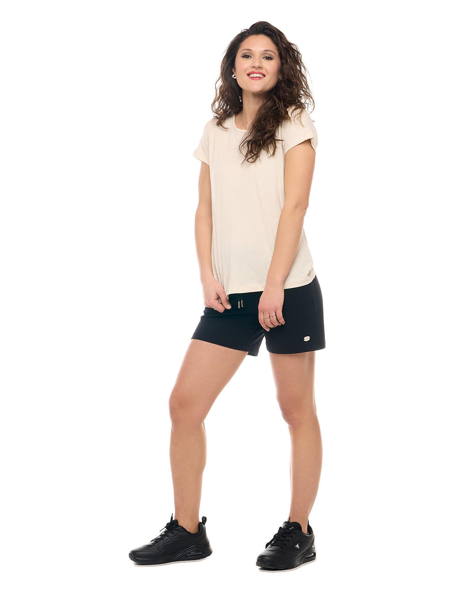 Leone Basic Damen-Kurzarm-T-Shirt 3/8