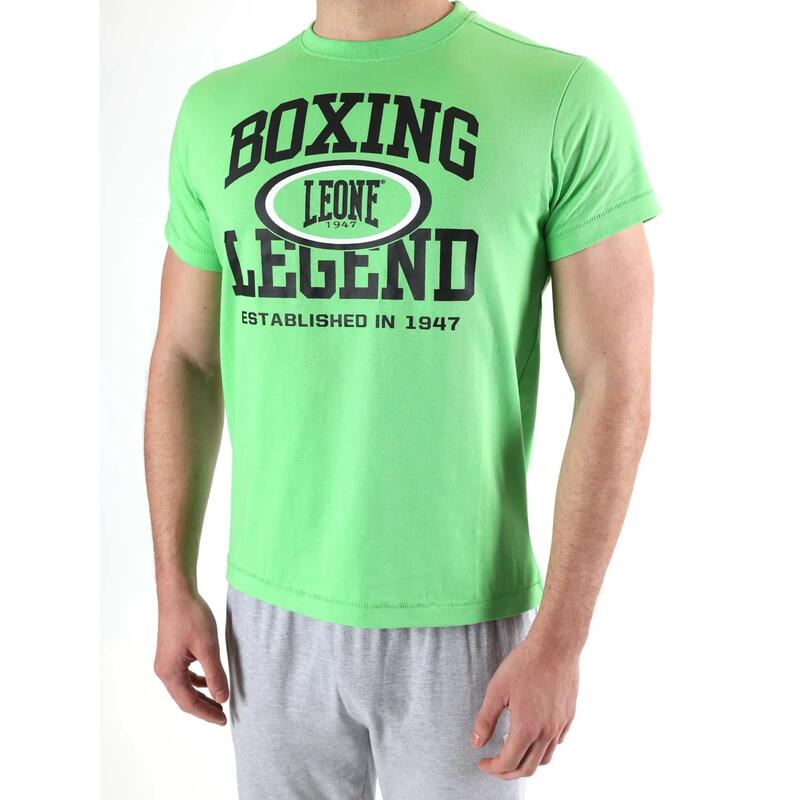 Tricou Leone Active pentru bărbați cu mânecă scurtă și imprimeu „Boxing Legend”