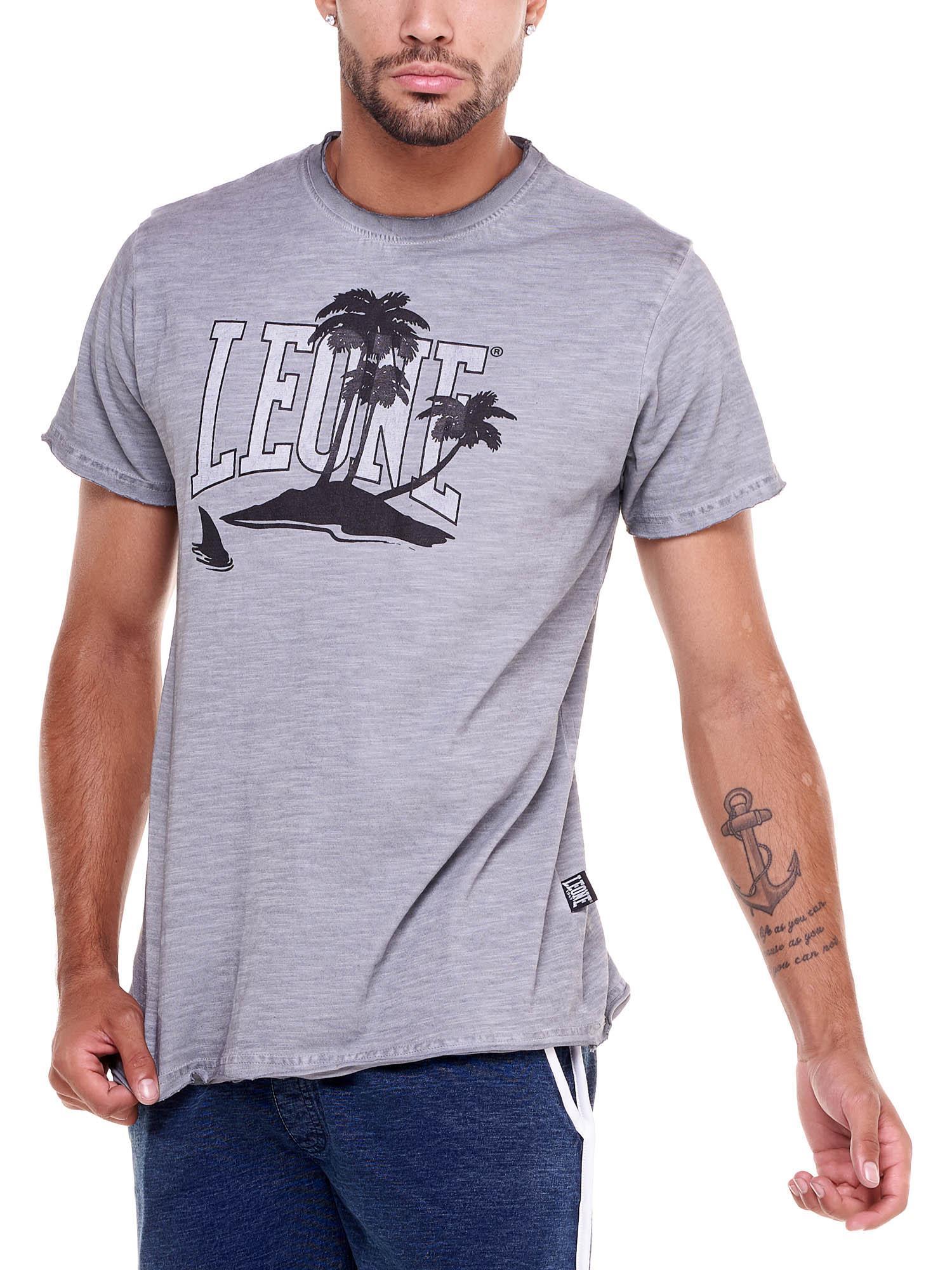 Camiseta hombre efecto desteñido palmera playa 5/5