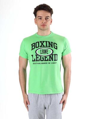 Leone active heren t-shirt met korte mouwen en "boxing legend"-print