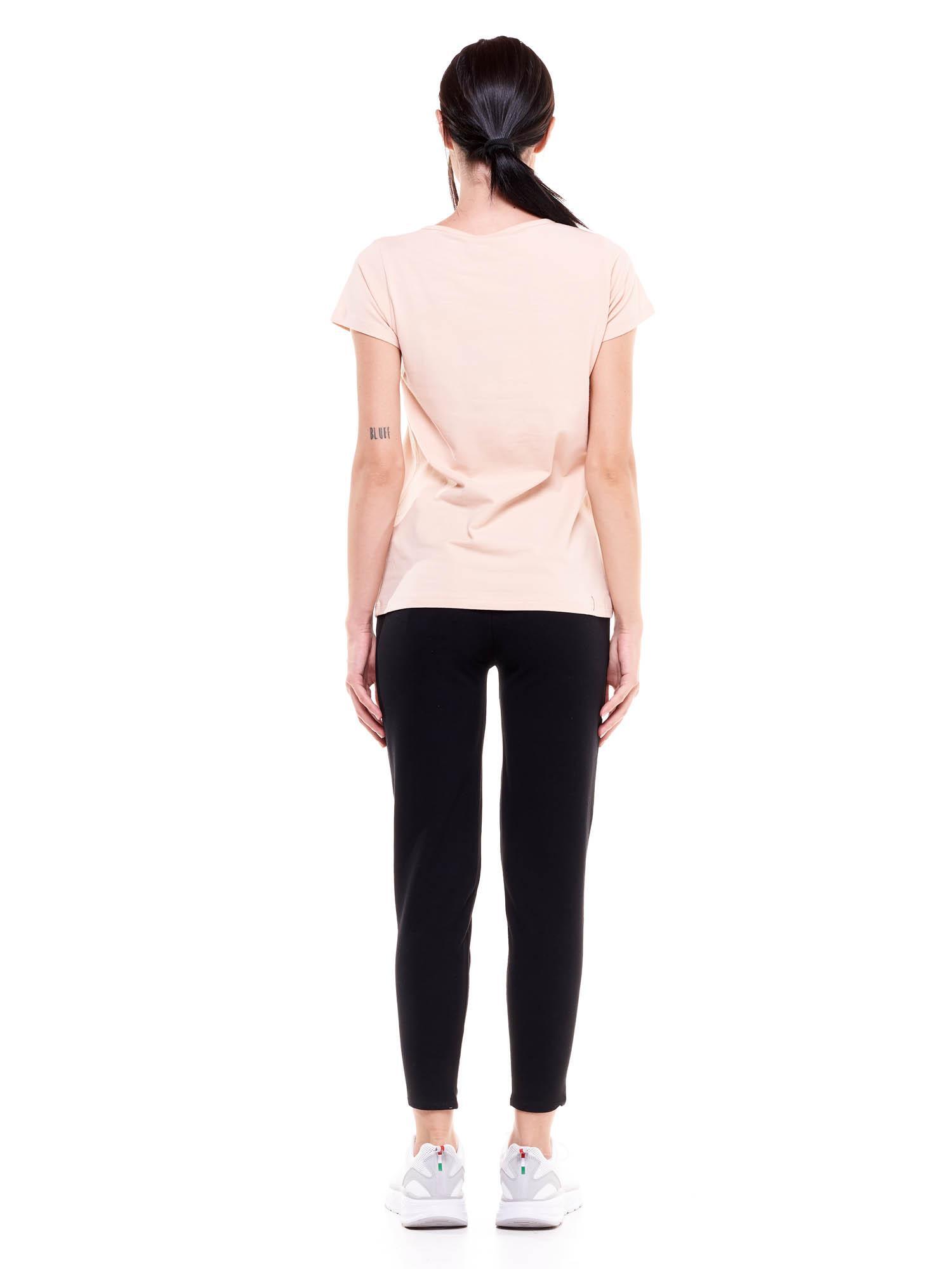 T-shirt femme basique col rond manches courtes 4/8