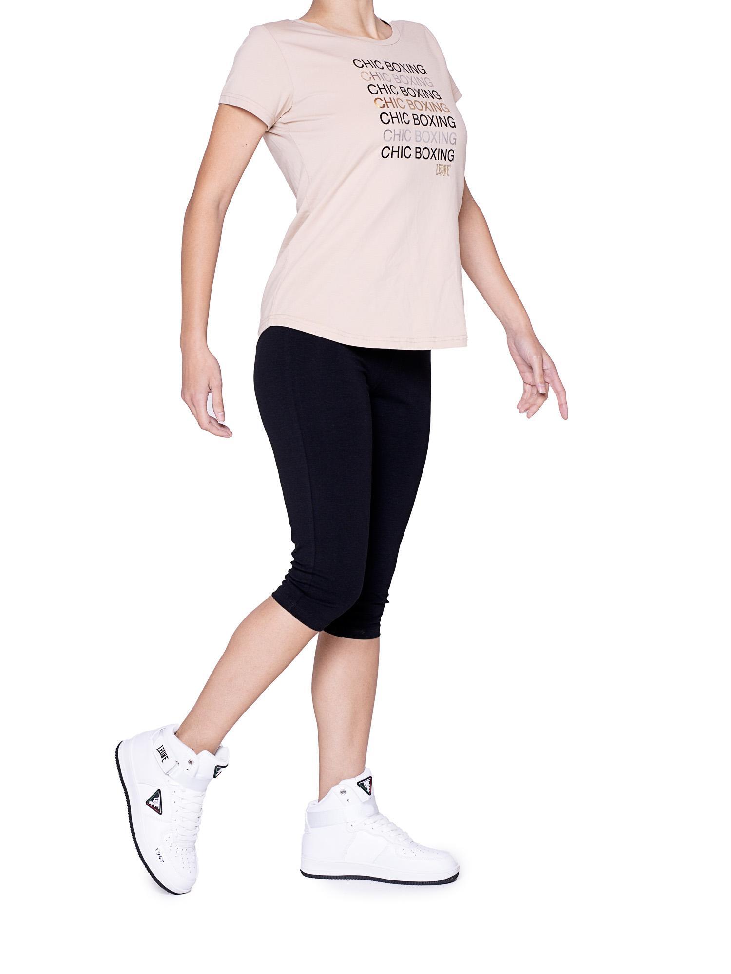 Damen-T-Shirt Leone mit kurzen Ärmeln Winter Chic Boxing 3/7