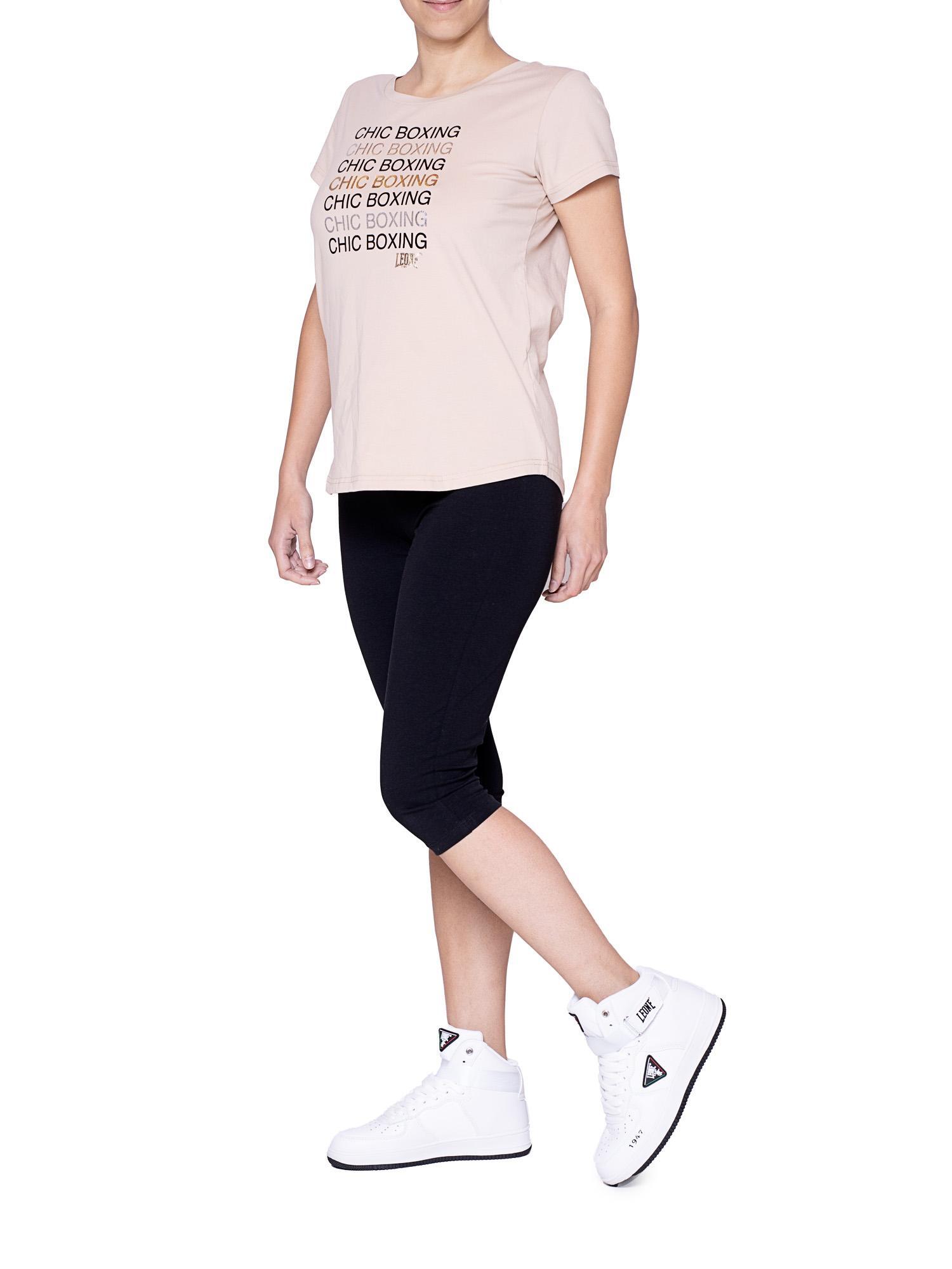 Damen-T-Shirt Leone mit kurzen Ärmeln Winter Chic Boxing 2/7
