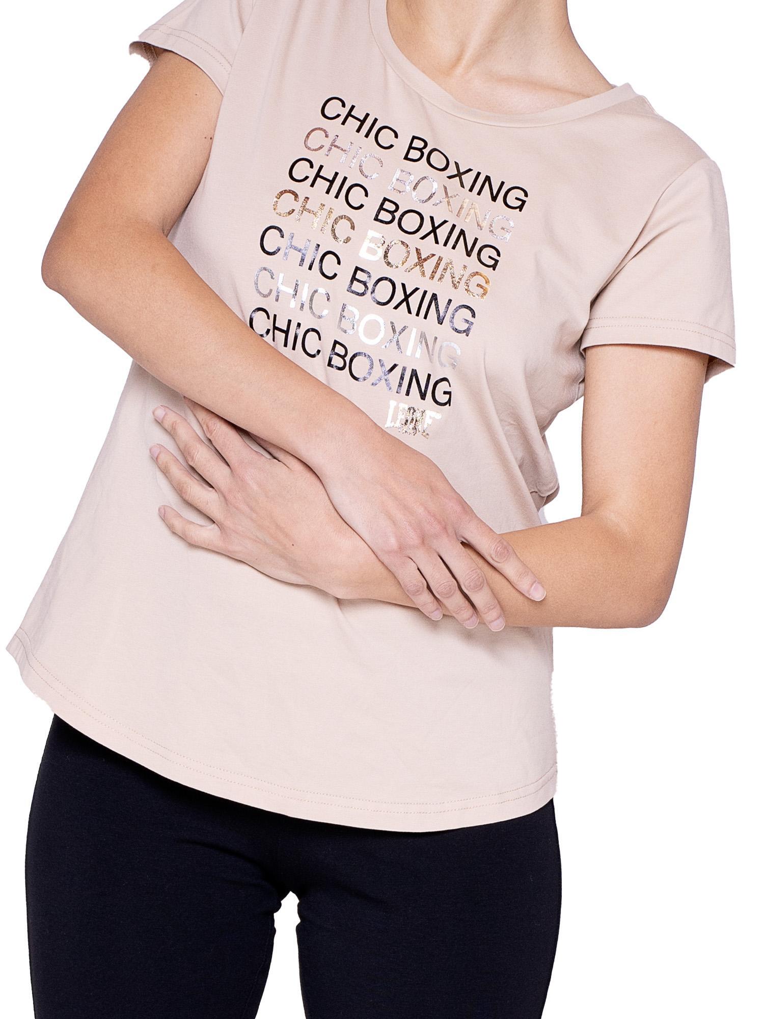 Damen-T-Shirt Leone mit kurzen Ärmeln Winter Chic Boxing 5/7