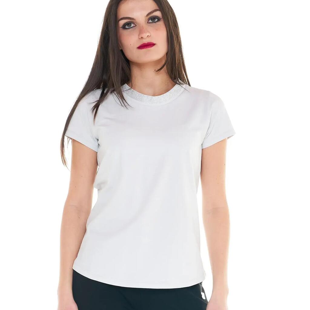 Woman t-shirt short sleeves Crystal