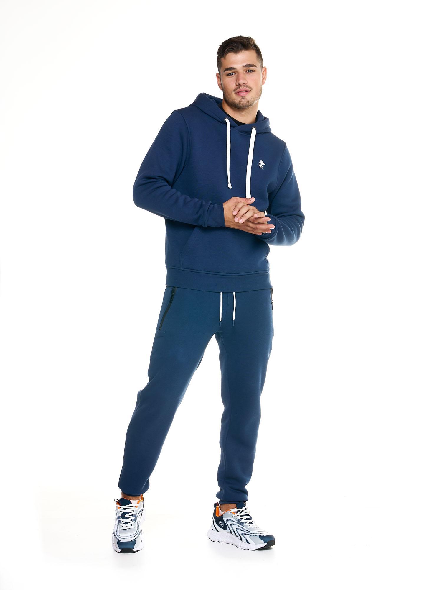 Leone Soft Basic Kapuzenpullover für Herren 3/5