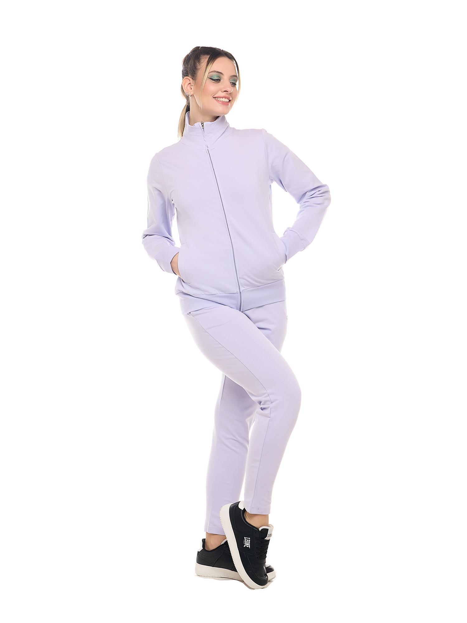 Sudadera básica con cuello y cremallera para mujer de Leone 3/8