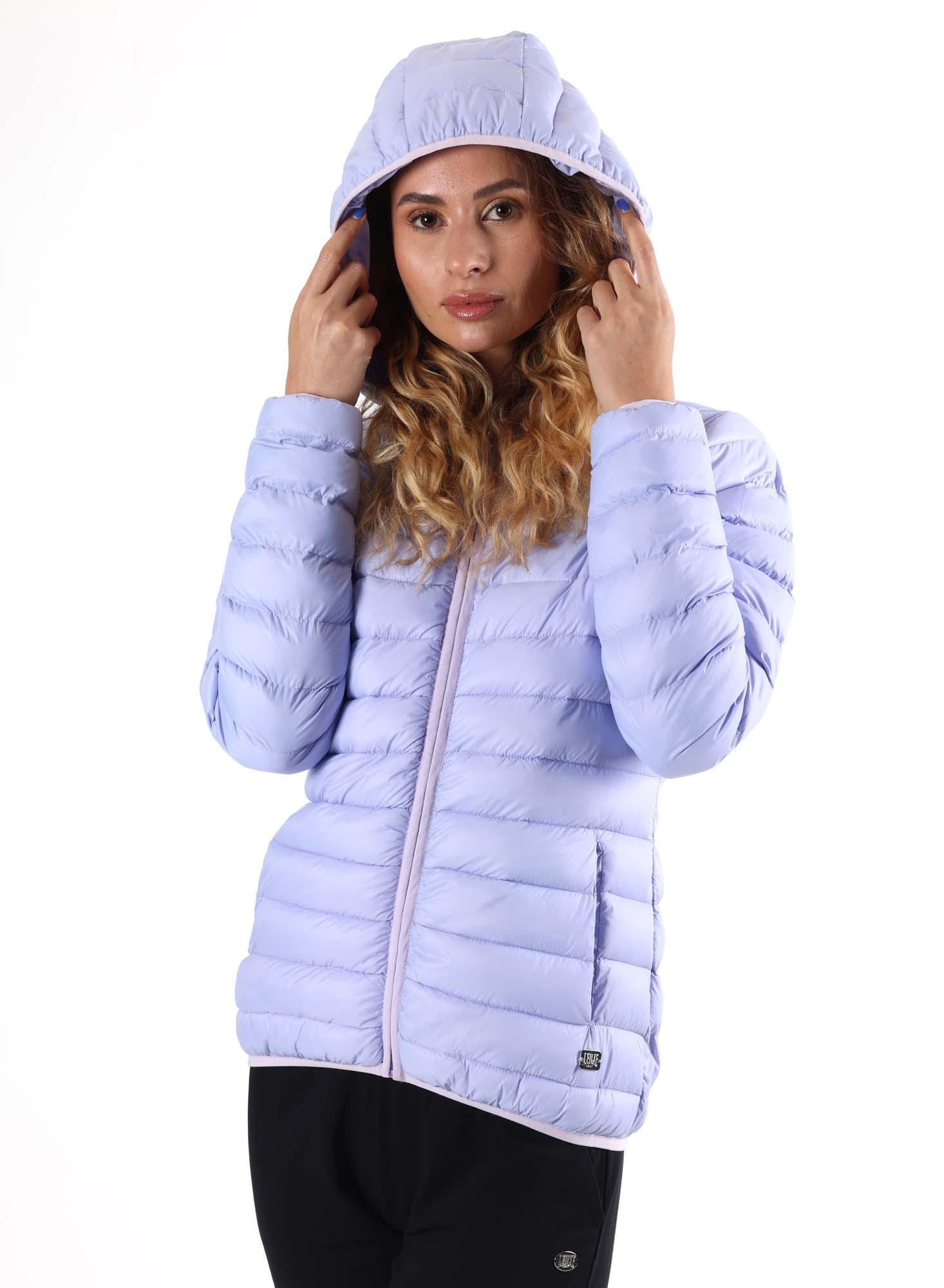 Chaqueta básica de primavera para mujer Leone con capucha y cremallera. 5/8