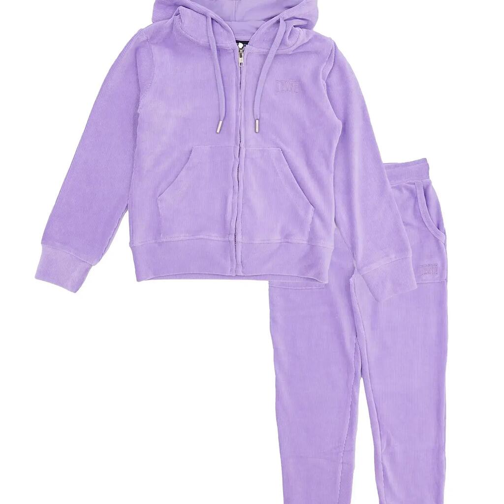 Pink Girl's Lion Hooded Jumpsuit