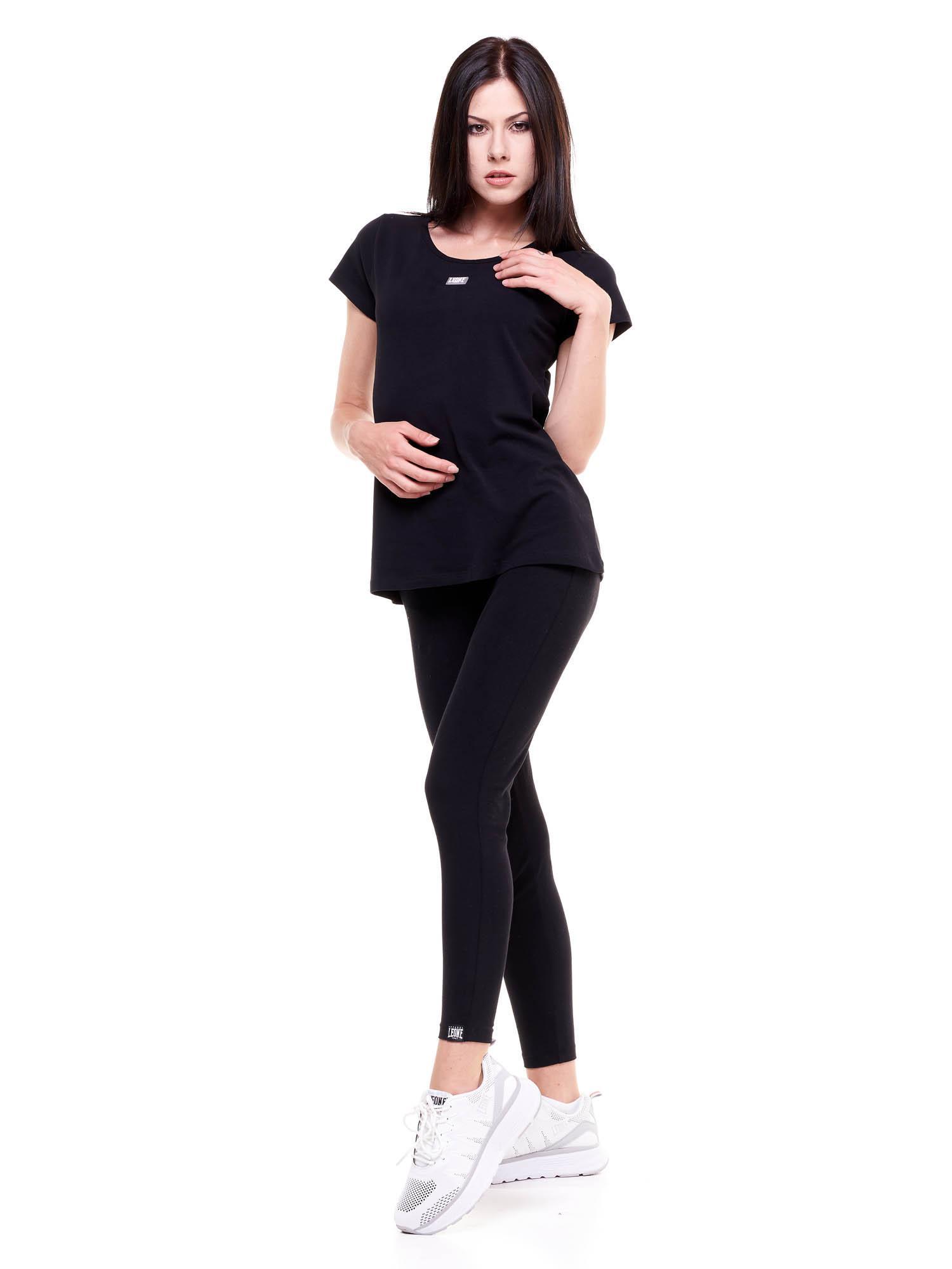 Camiseta básica mujer manga corta cuello redondo 3/8
