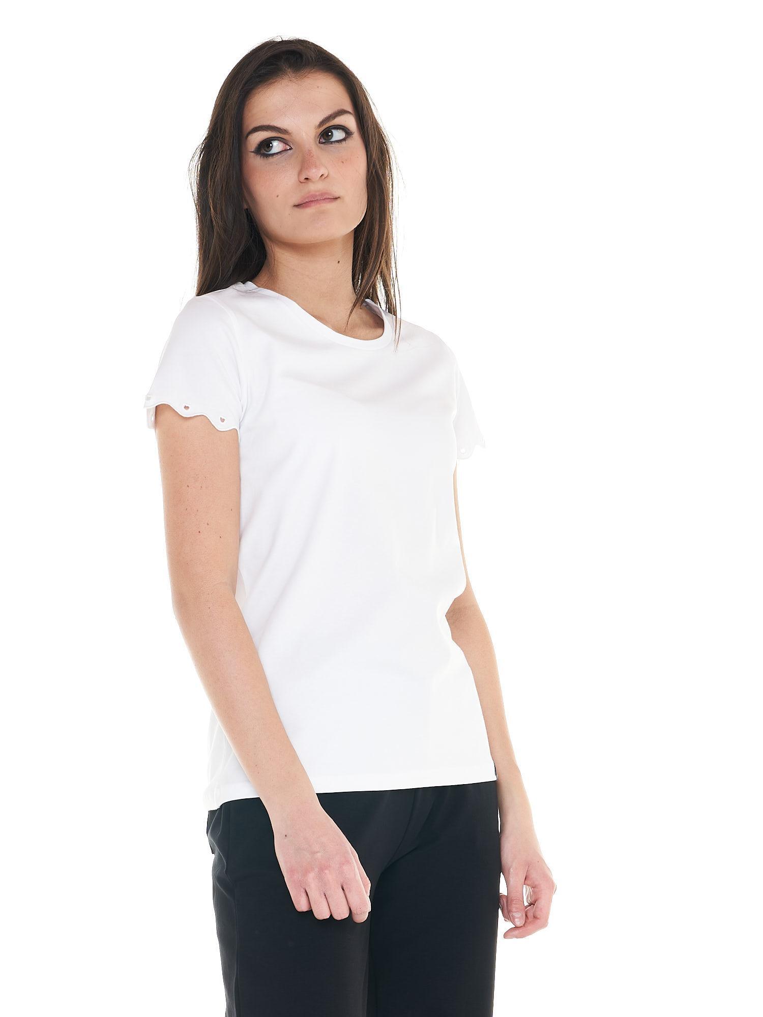 Camiseta mujer blanca y negra 7/8