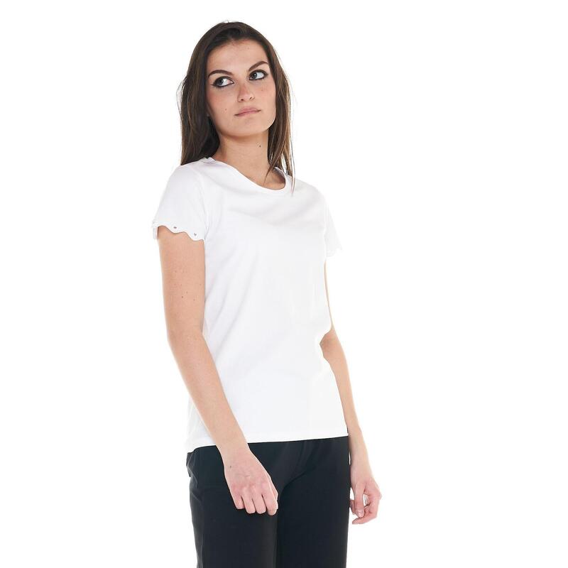 Tricou alb-negru pentru femei
