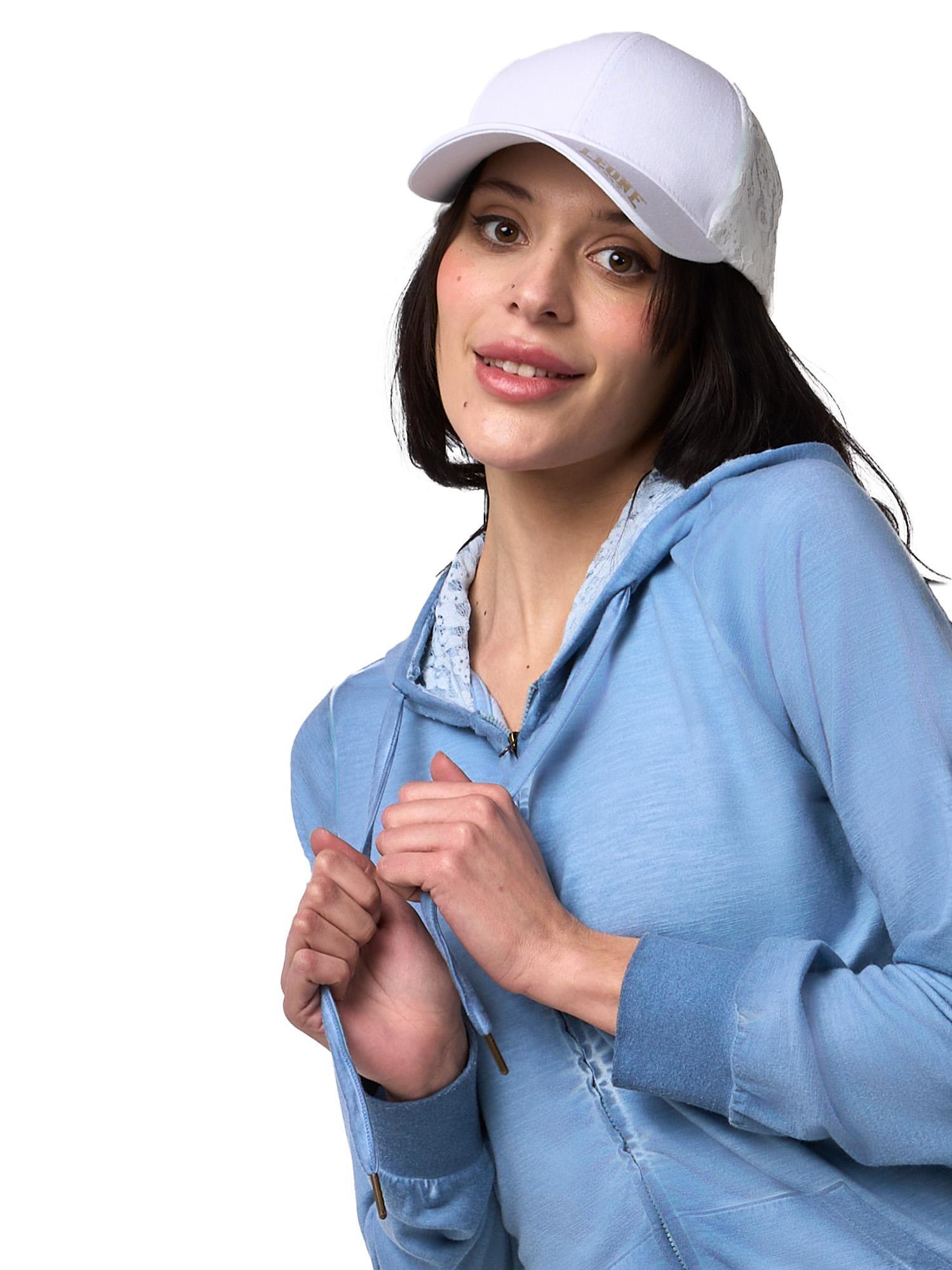 Sweat-shirts à capuche zippés Leone Lace pour femmes 5/8