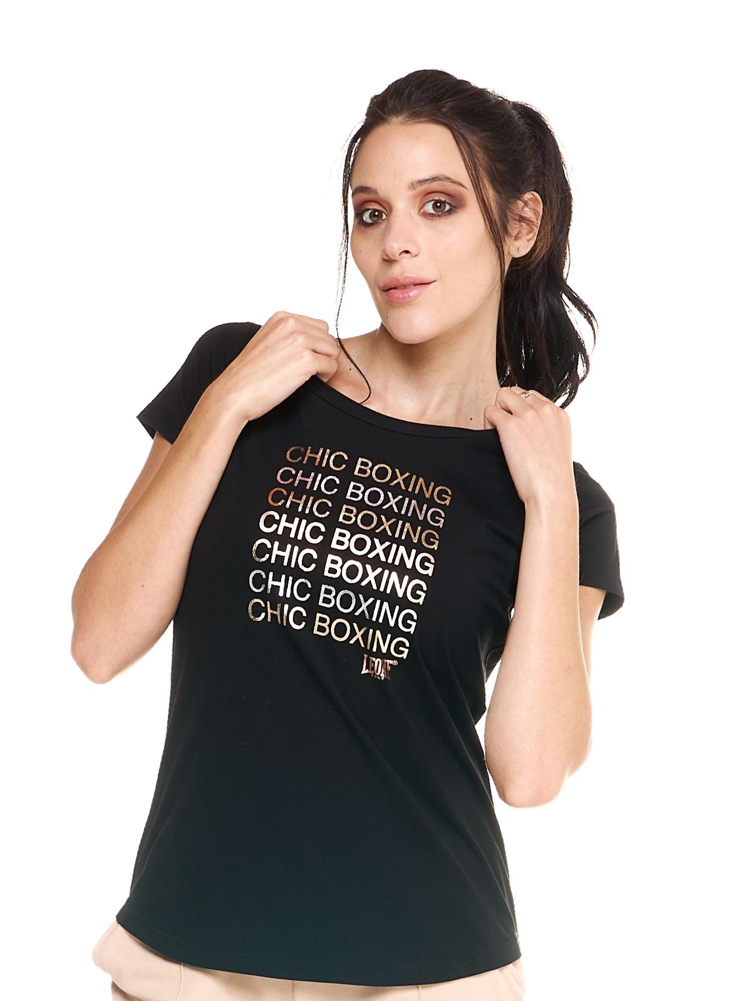 Damen-T-Shirt Leone mit kurzen Ärmeln Winter Chic Boxing 5/8