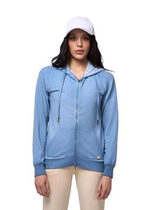 Sweat à capuche zippé sans sweat-shirt Leone Lace pour femme