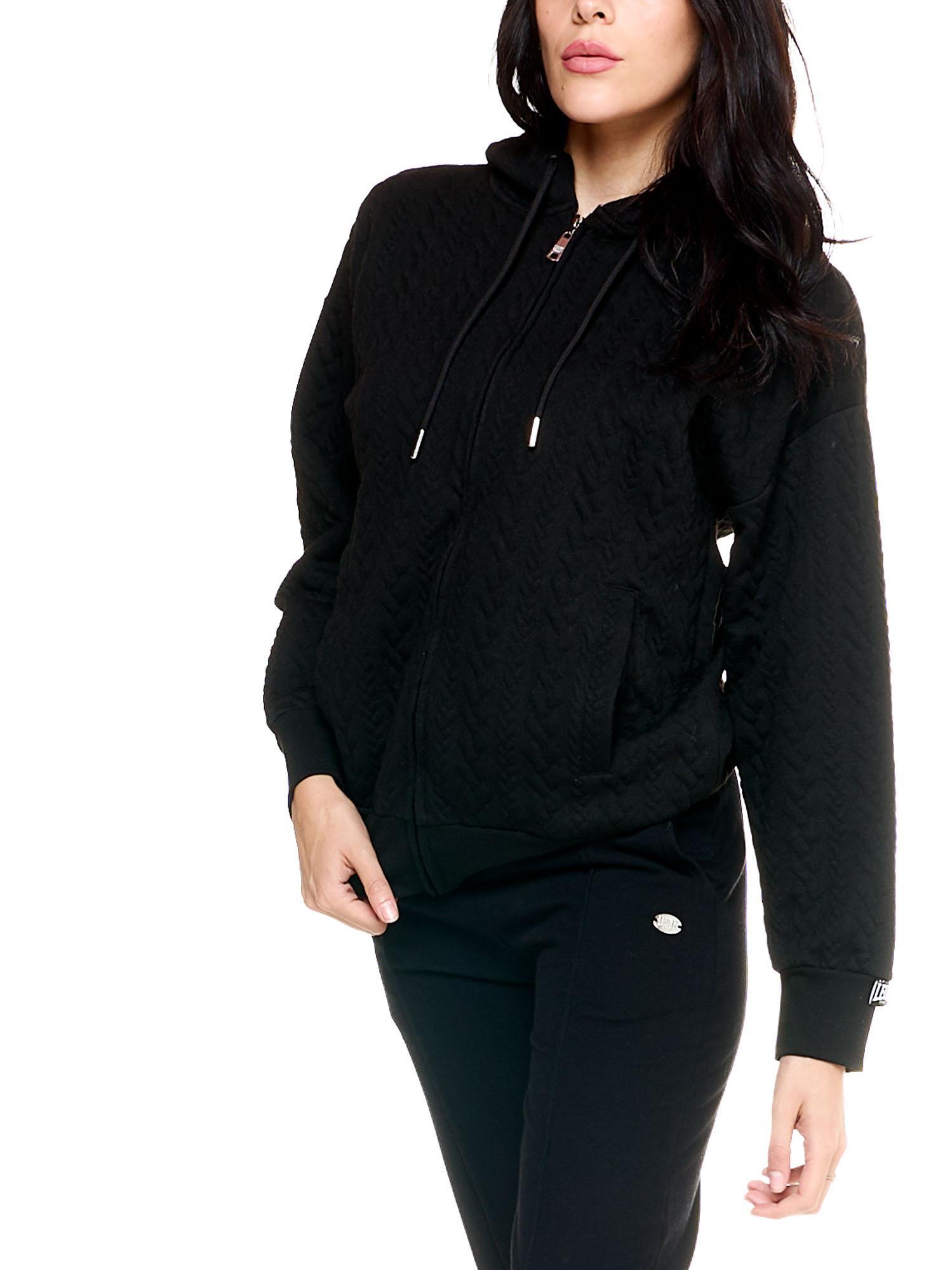 Grayss Leone dames gevlochten trui met capuchon 5/5