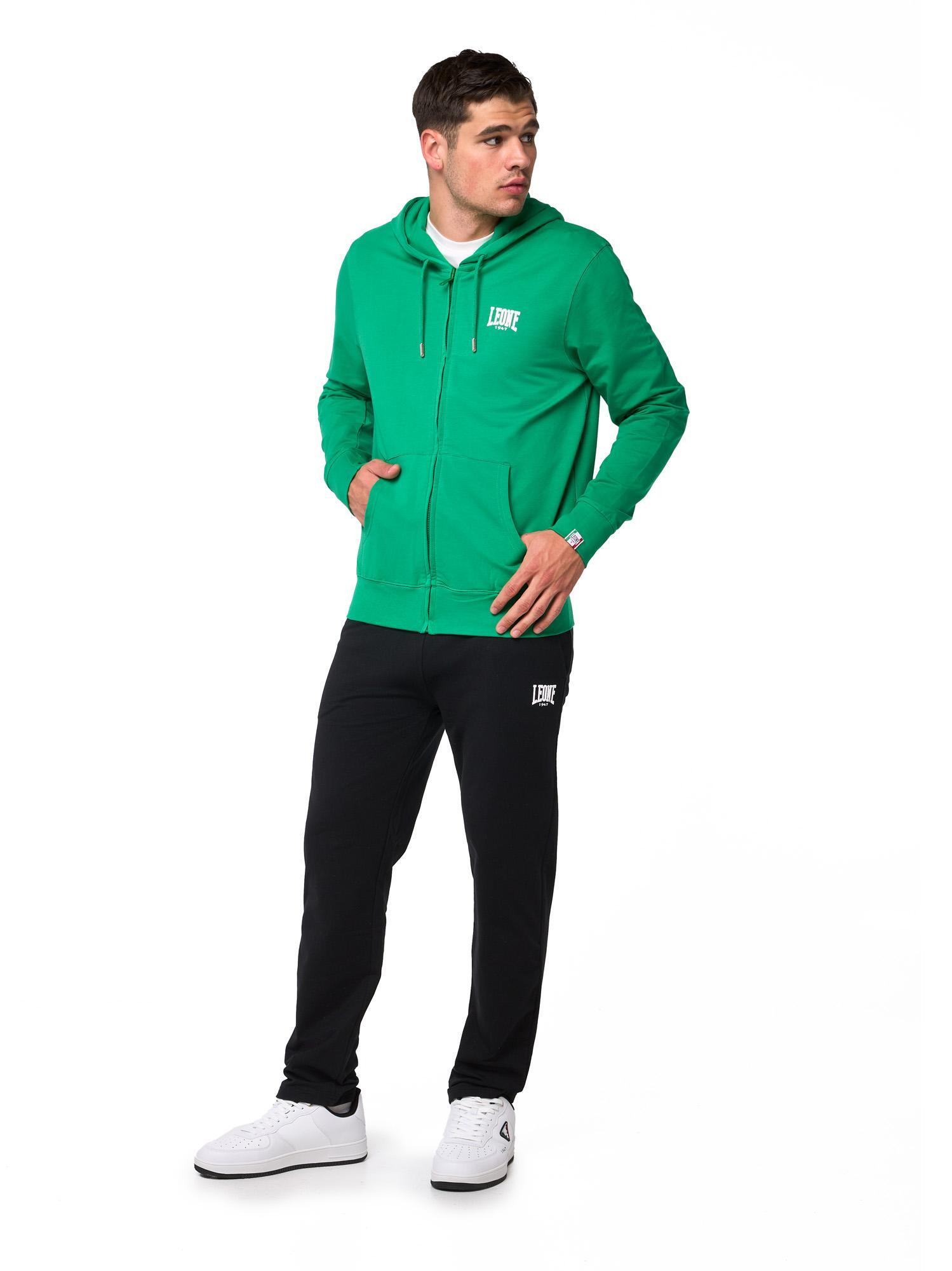 Leone Basic Sweat à capuche zippé sans sweat-shirt pour hommes 2/8