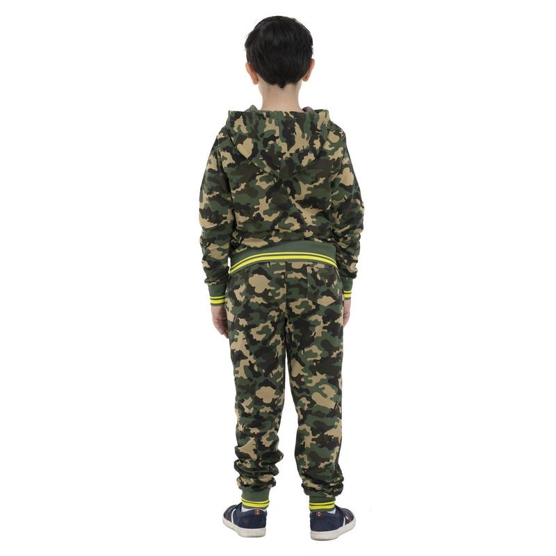 Hanorace cu imprimeu camo îndrăzneț pentru copii