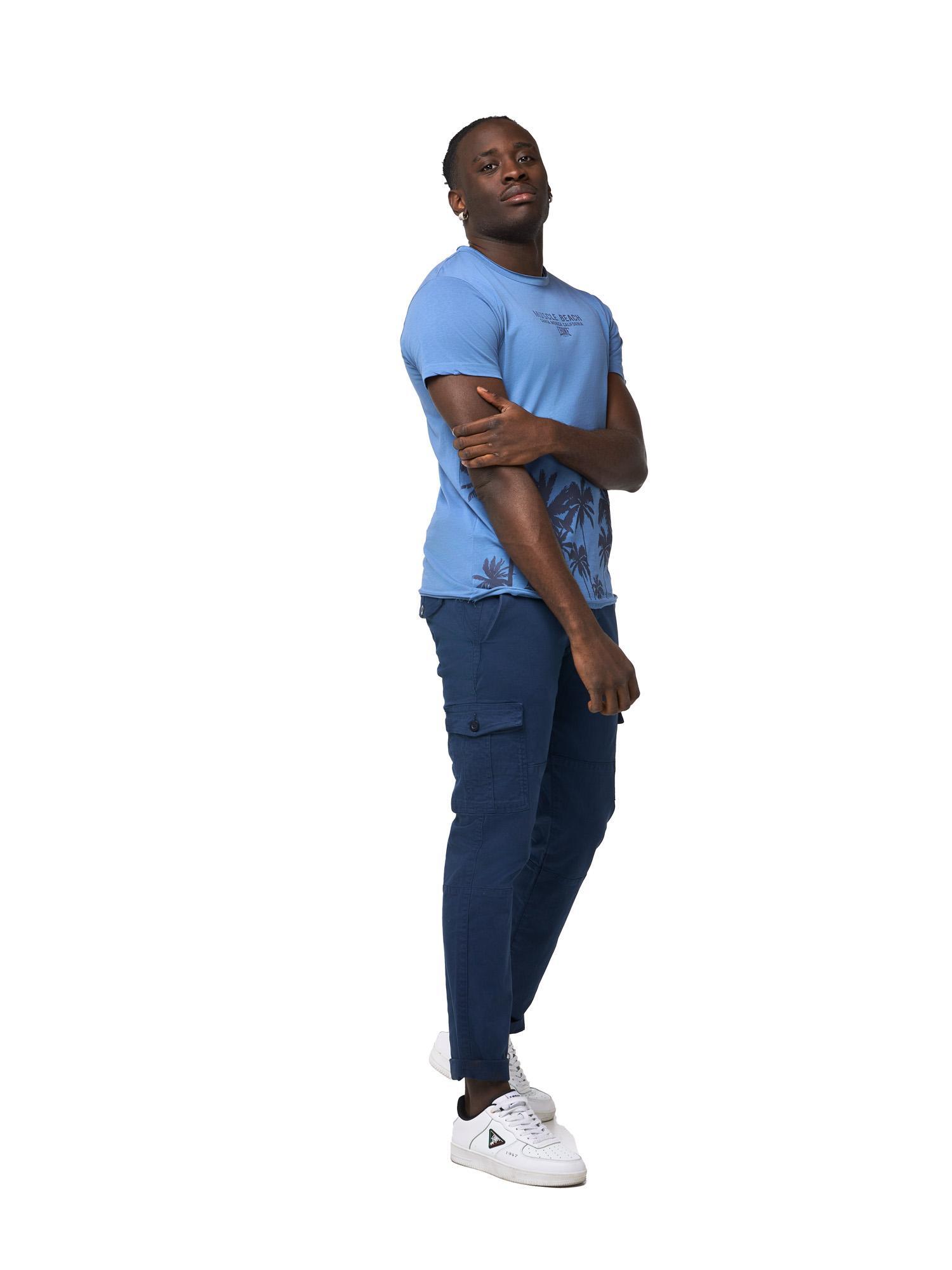 Pantaloni cargo da uomo con tasconi Leone Beach 3/5