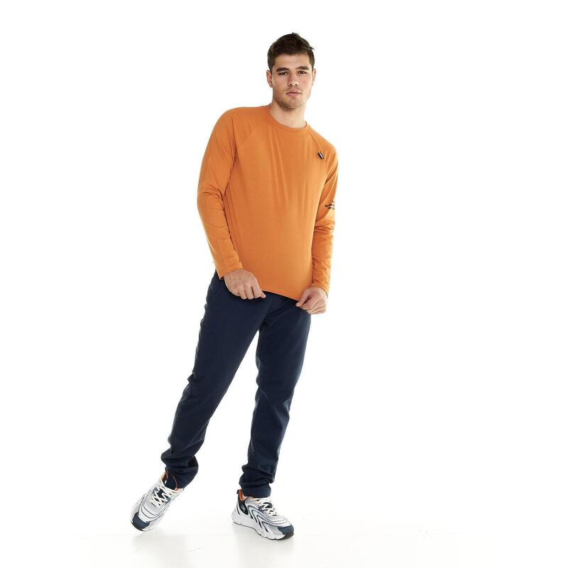 Tricou bărbătesc cu mânecă lungă, model leu, nuanțe