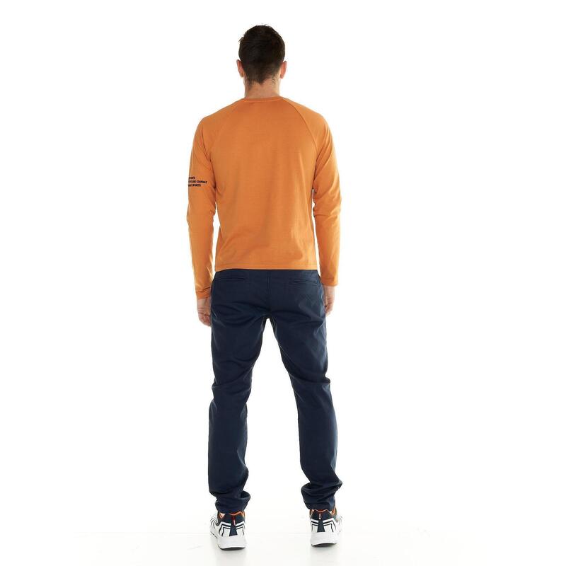 Tricou bărbătesc cu mânecă lungă, model leu, nuanțe
