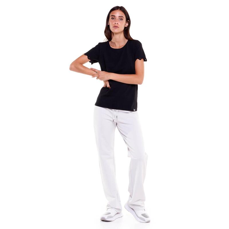 Tricou alb-negru pentru femei