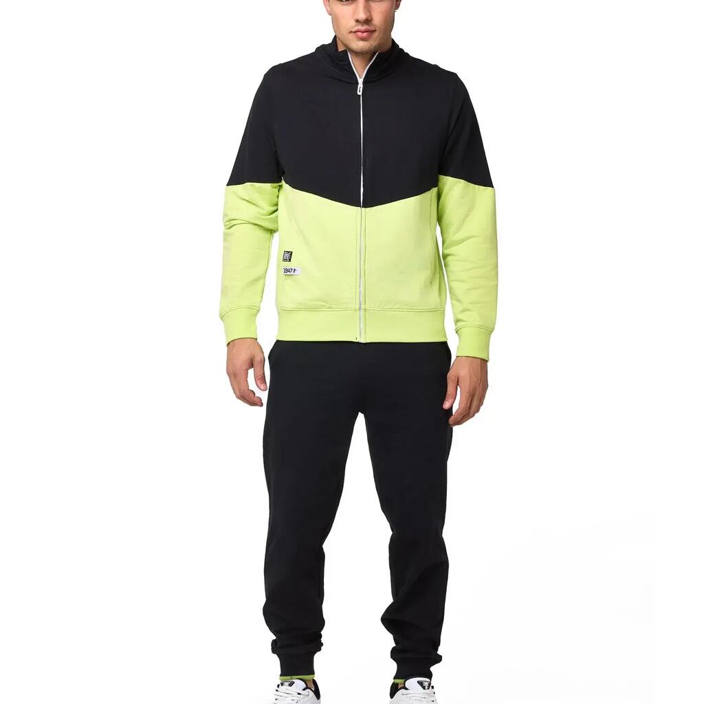 Leone Active Men's Non-Sweat Zip-Up Tracksuit with Collar