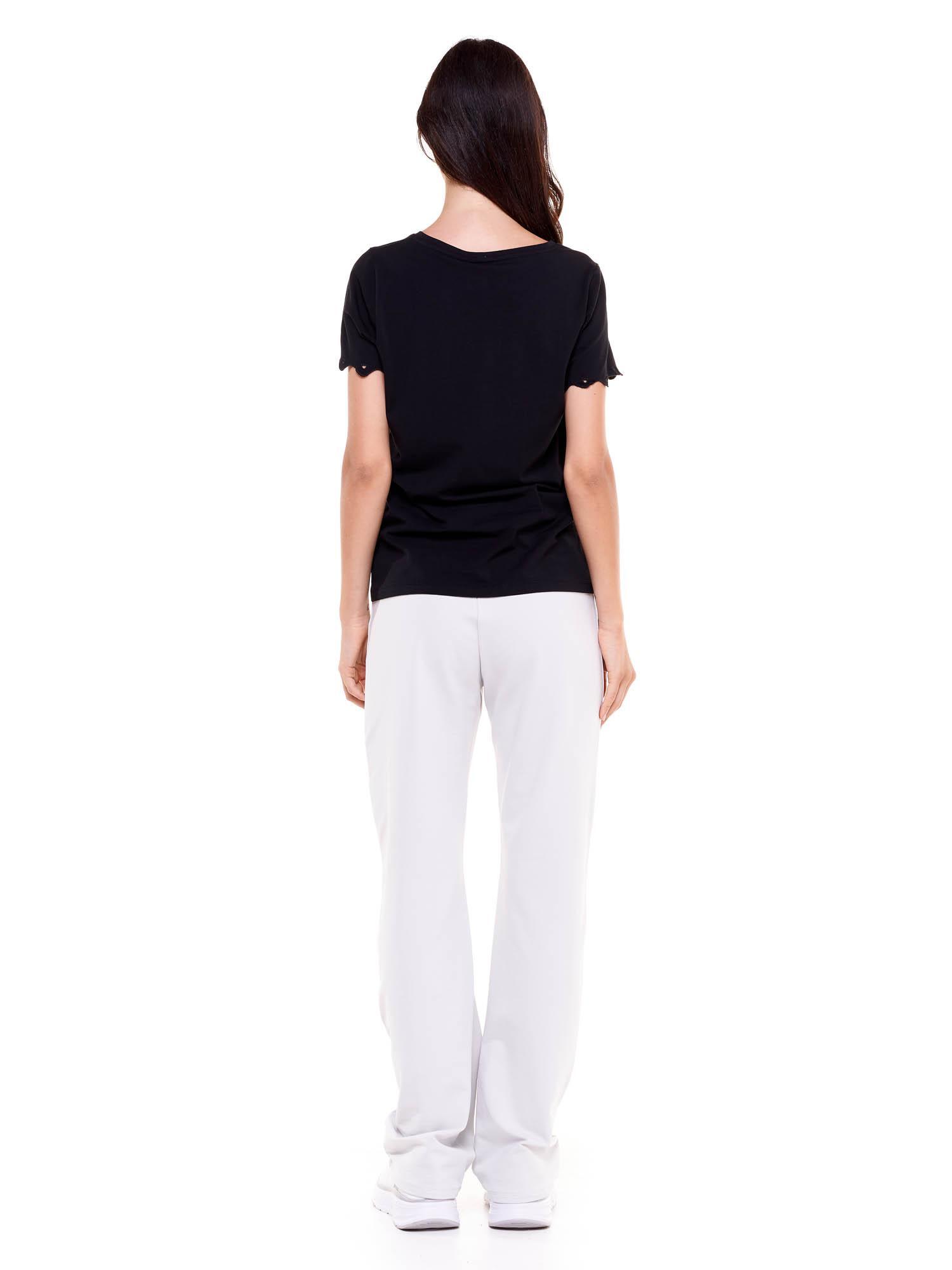 Camiseta mujer blanca y negra 4/8