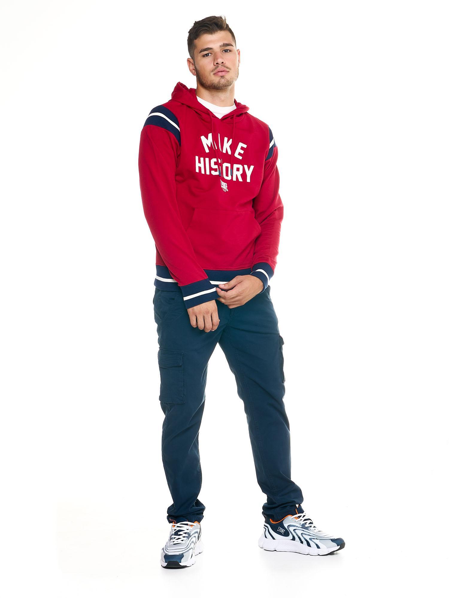 Leone Herren-Sweatshirt mit Retro-Kapuze 2/5