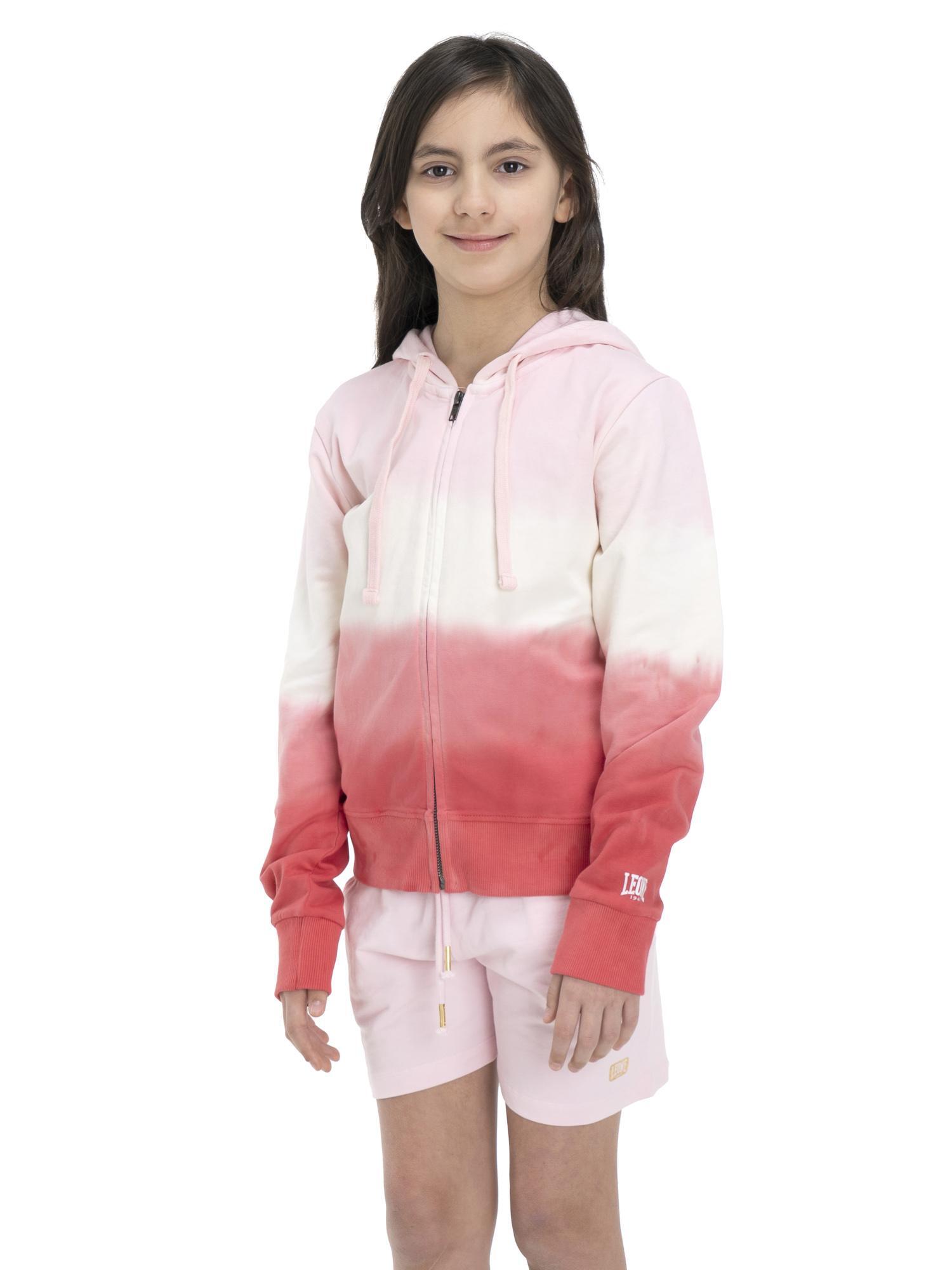 Felpa con cappuccio e zip da bambina Color 3/5