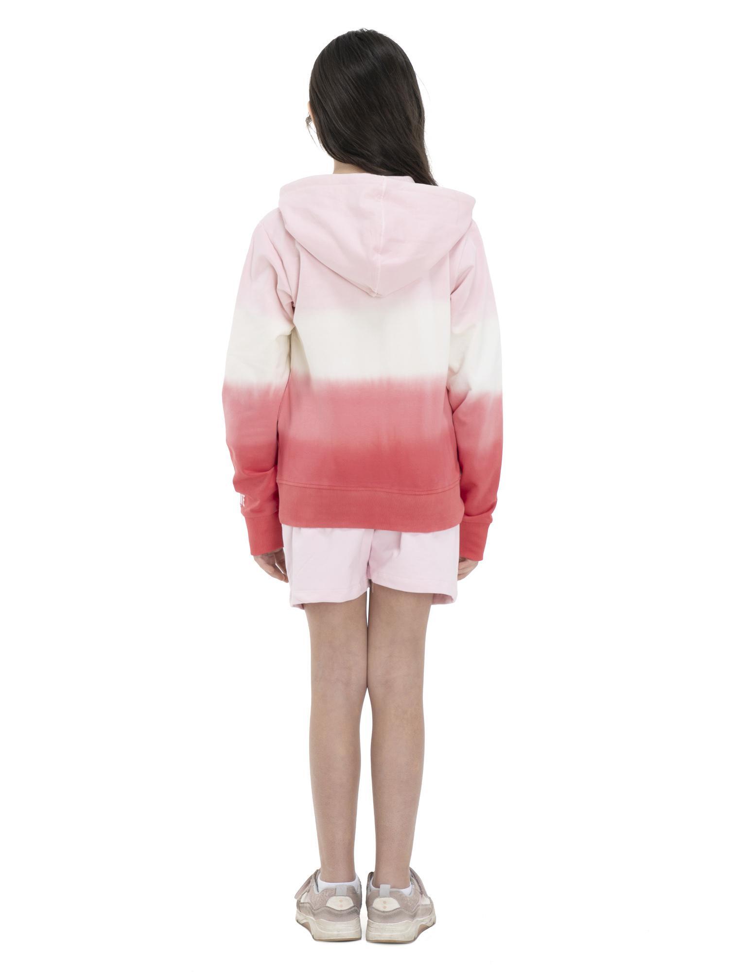 Felpa con cappuccio e zip da bambina Color 4/5