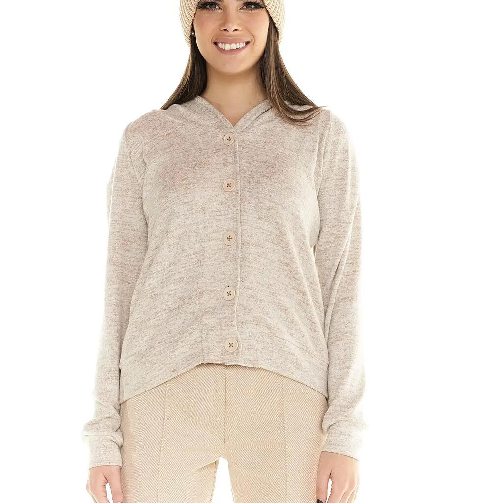 Women's Leone Hoodies with Buttons Winter Chic Boxing