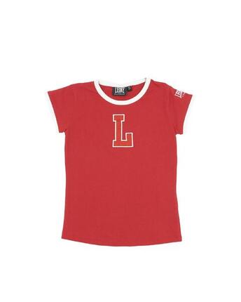 T-shirt fille manches courtes et "L" College