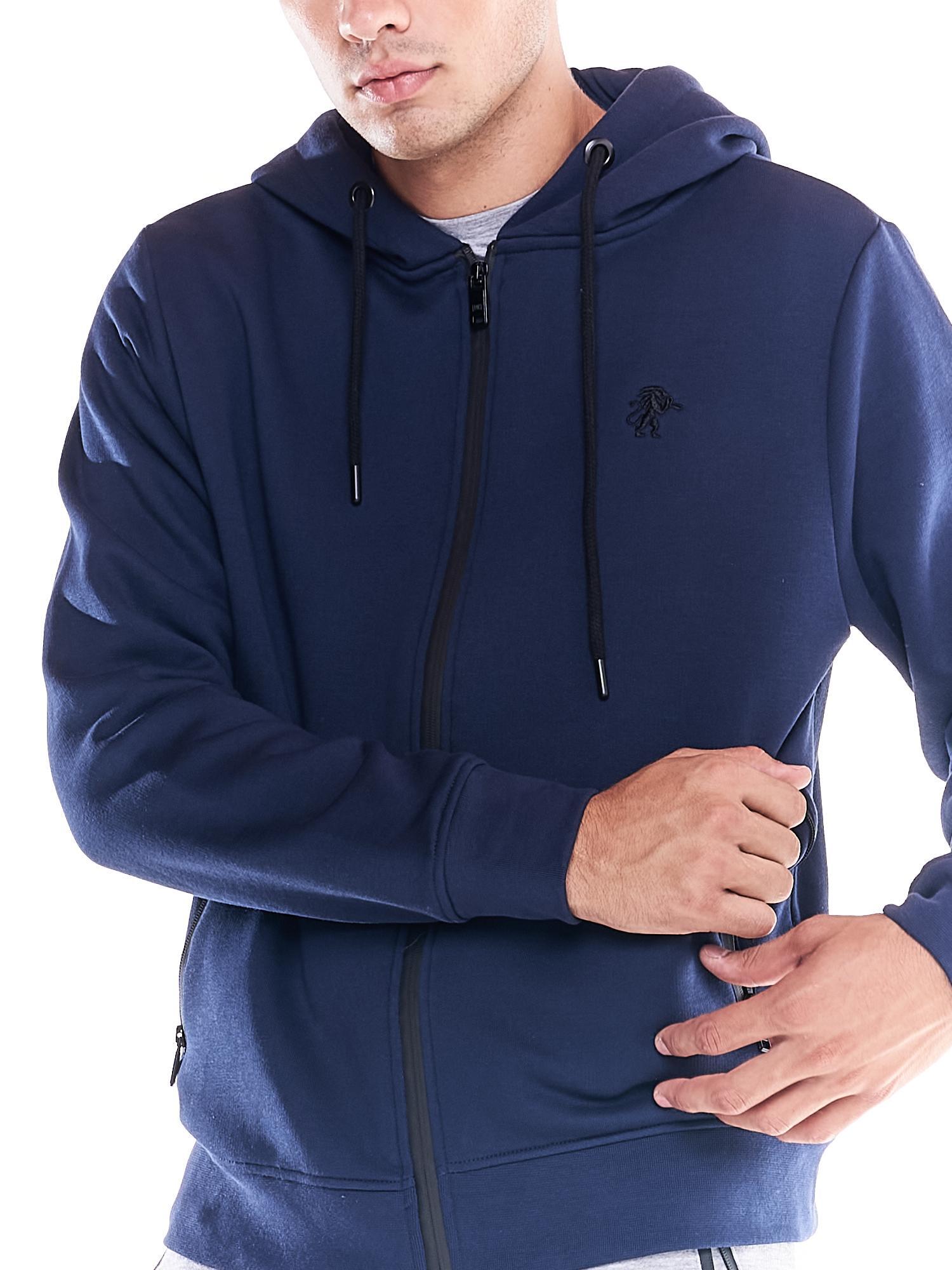 Weiches Basic-Kapuzenpullover mit Löwensymbol und großer Tasche 5/5